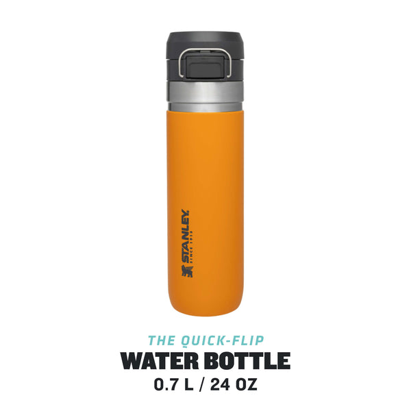 STANLEY Quick Flip Stainless Steel Water Bottle 0.47L - Keeps Cold For 7 Hours - Leakproof - BPA-Free Thermal Flask - Dishwasher Safe - Cup Holder Compatible