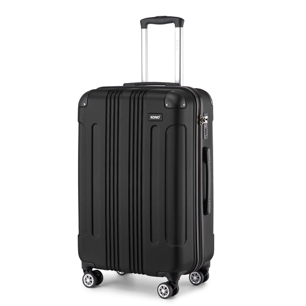 Kono 28 Inch Large Hard Shell Luggage Lightweight ABS 4 Wheels Spinner Business Trip Trolley Case Suitcase (Grey)