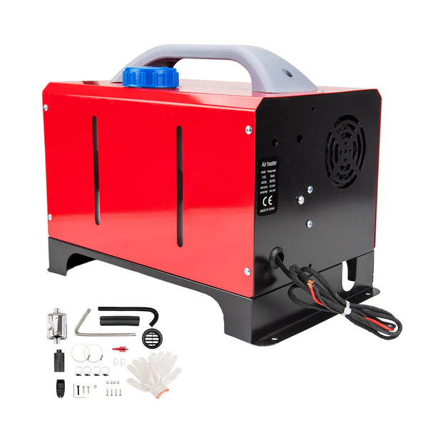 ShockFlo 12V 5KW Diesel Air Heater, All in One Parking Heater Kit with Remote Control, Silencer and LCD Display, Fast Heating, for RV Truck, Motorhomes, Boat, Bus, Car Trailer, Caravans