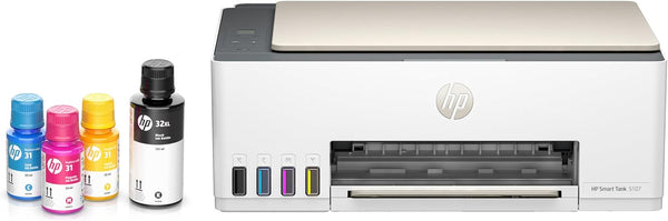 HP Smart Tank 5107 All in One Printer | Perfect for Home | Colour | Wireless | Print, Scan, Copy | Refillable | Includes up to 3 Years of Ink | Smart Buttons | Easy Setup | Reliable Wi-Fi