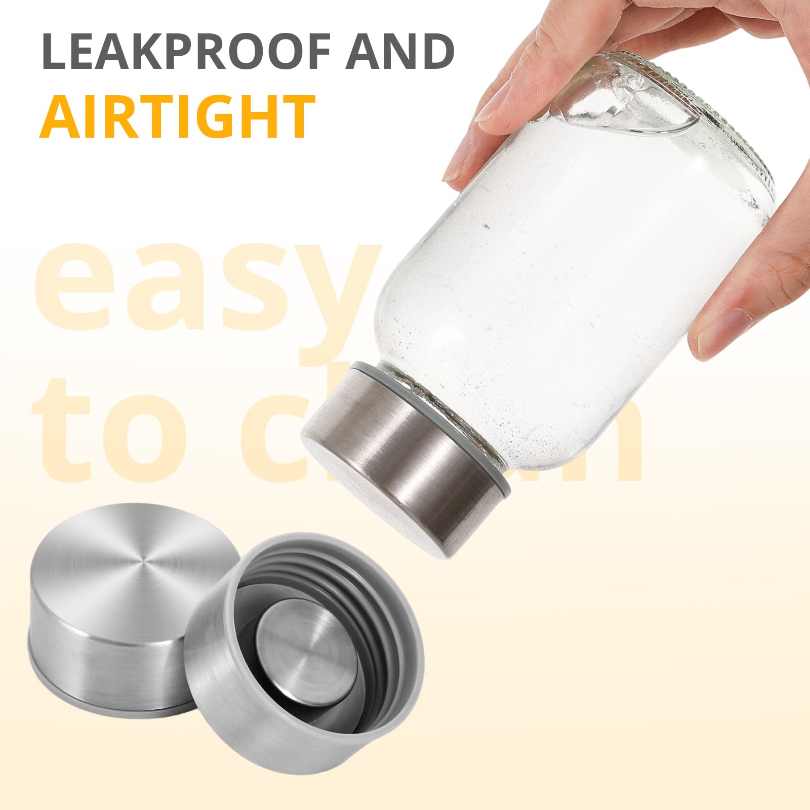 LIMILI Glass Bottles With Stainless Steel Lids, 300/350/750/1000ML Water Bottles, Leak Proof Reusable Drinking Bottles for Hot Cold Drinks, Work, Gym, Home