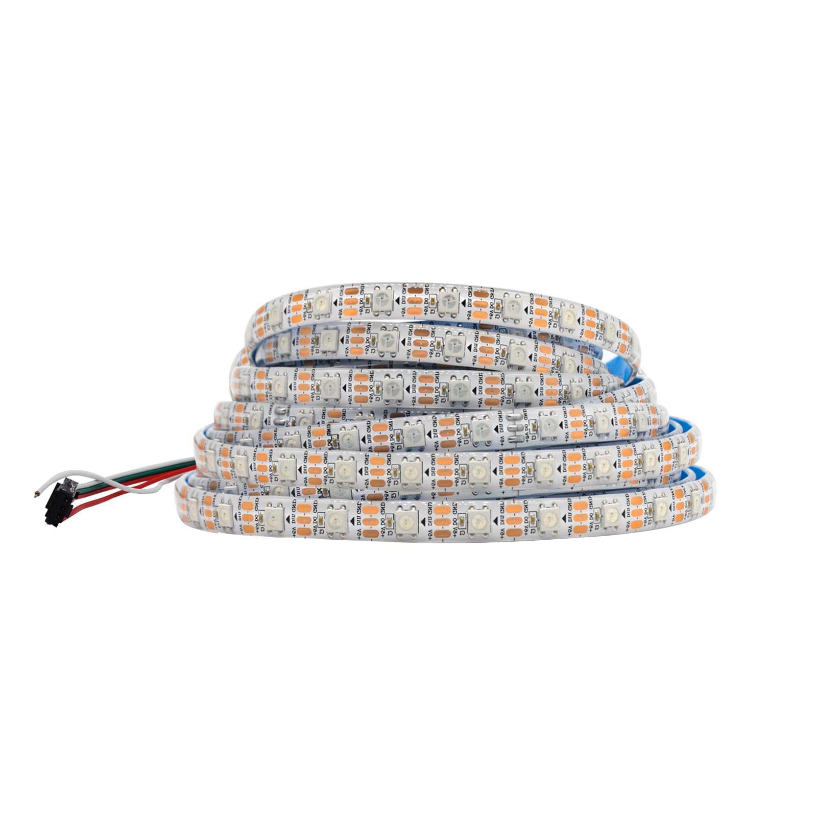 icever WS2812B LED Strip for PC 5m RGB 5050SMD, Addressable Independent Pixels, PCB Black Elastic, Spectacular Color for Addressable LED Strip - DC5V