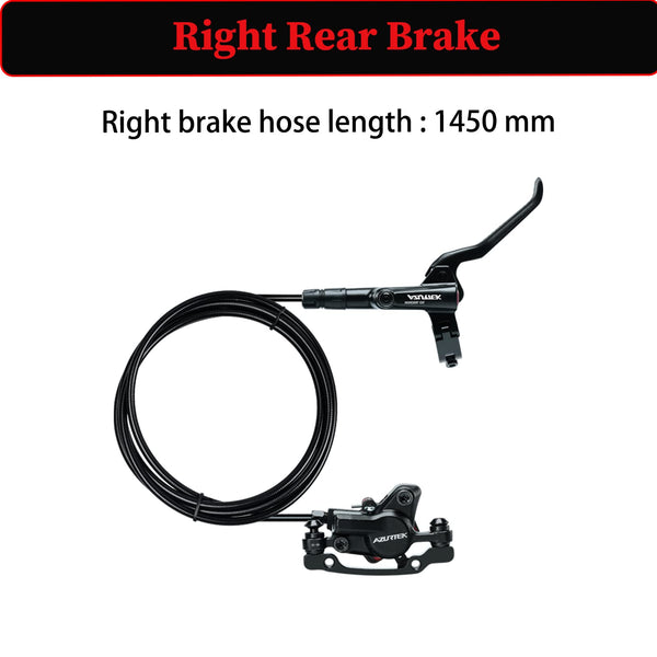 RUJOI Bike Disc Brake Kit, Hydraulic Disc Brake Set with Aluminum Oil Pressure Caliper and Full Aluminum Alloy Bicycle Brake Lever, 2 pcs 160mm Rotor,