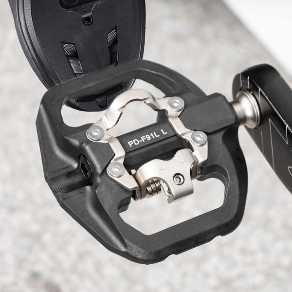 MTB Pedals Clipless Flat Dual Platform with Cleats - Compatible with Shimano Clipless Bike Pedals, 3 Sealed Bearing Lightweight Nylon Fiber Bicycle