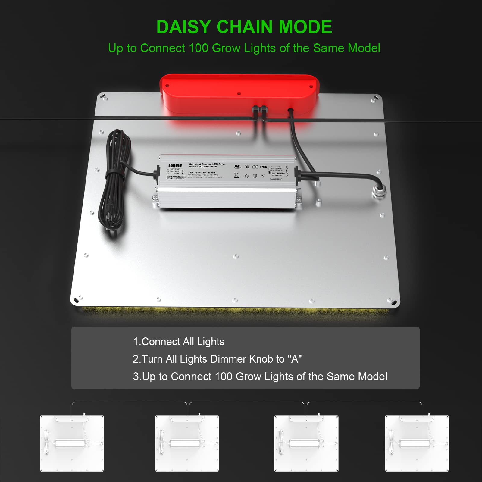 AGLEX K4000 LED Grow Light, 2024 Upgraded Grow Light with Daisy Chain & Dimmable, Full Spectrum Plant Grow Lights for Hydroponic Indoor Plants Seeding Veg Flower Growing Lamps 5X6 FT Grow Tent