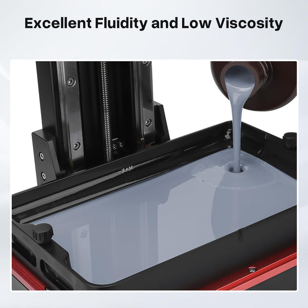 ELEGOO 8K 3D Printer Resin, Standard Photopolymer Resin 405nm UV-Curing Resin, Best for 8K/9K/12K/14K/16K LCD 3D Printer Space Grey 1000G