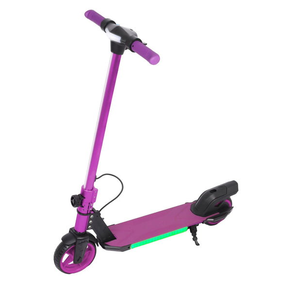 Electric Scooter Kids Foldable Mobility Scooters E Bike With RGB LED Lights For Ages 6-12 Boys Girls | 3 Speed Modes | 6-10 KM Range Dual Braking System 150W Motor Gift for Children