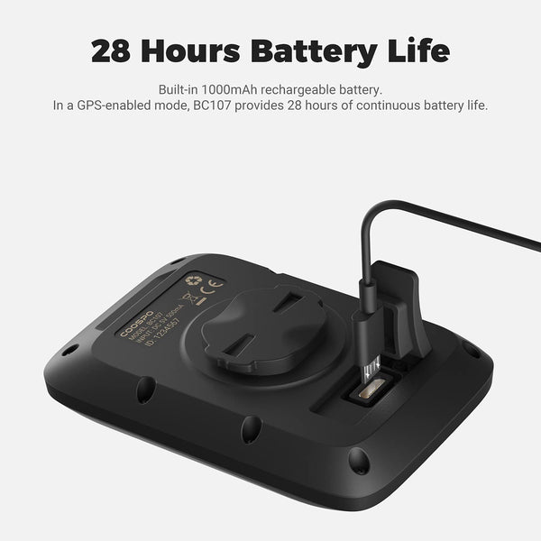 COOSPO ANT+ GPS Wireless Bike Computer with Bluetooth, Multifunction ANT+ GPS Bike Computer with 2.4 Inch LCD Display, Bike Speedometer with Automatic Backlight IP67