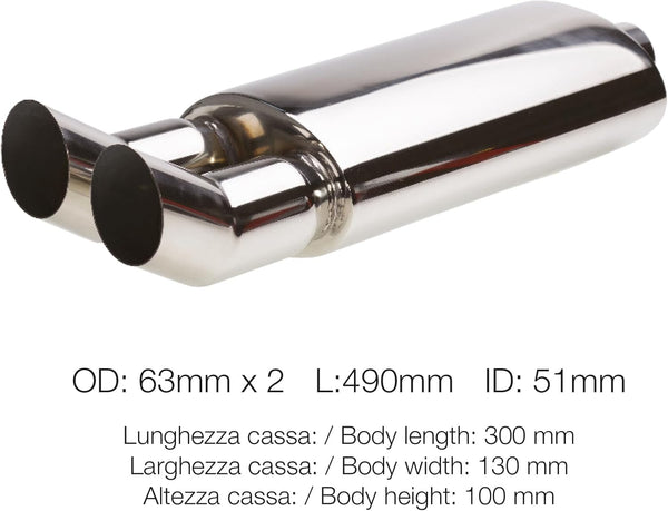 Simoni Racing ESR654 Sports Muffler Gatling