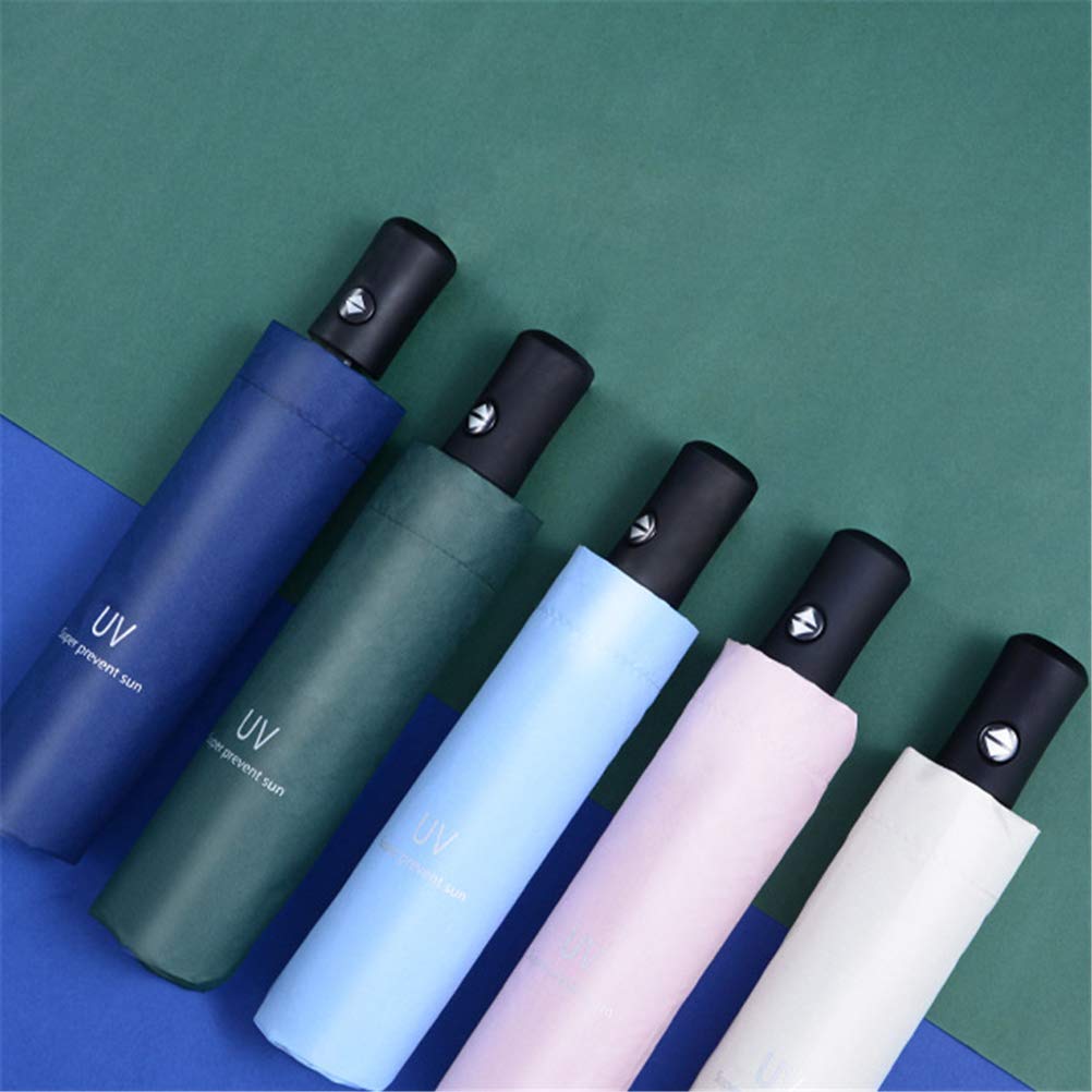 Maibar Umbrella Windproof Strong 24 Ribs Compact Umbrellas Sun UV Protection spf 50 Folding Travel Large Auto Open Close Umbrellas Umbrella (Black)