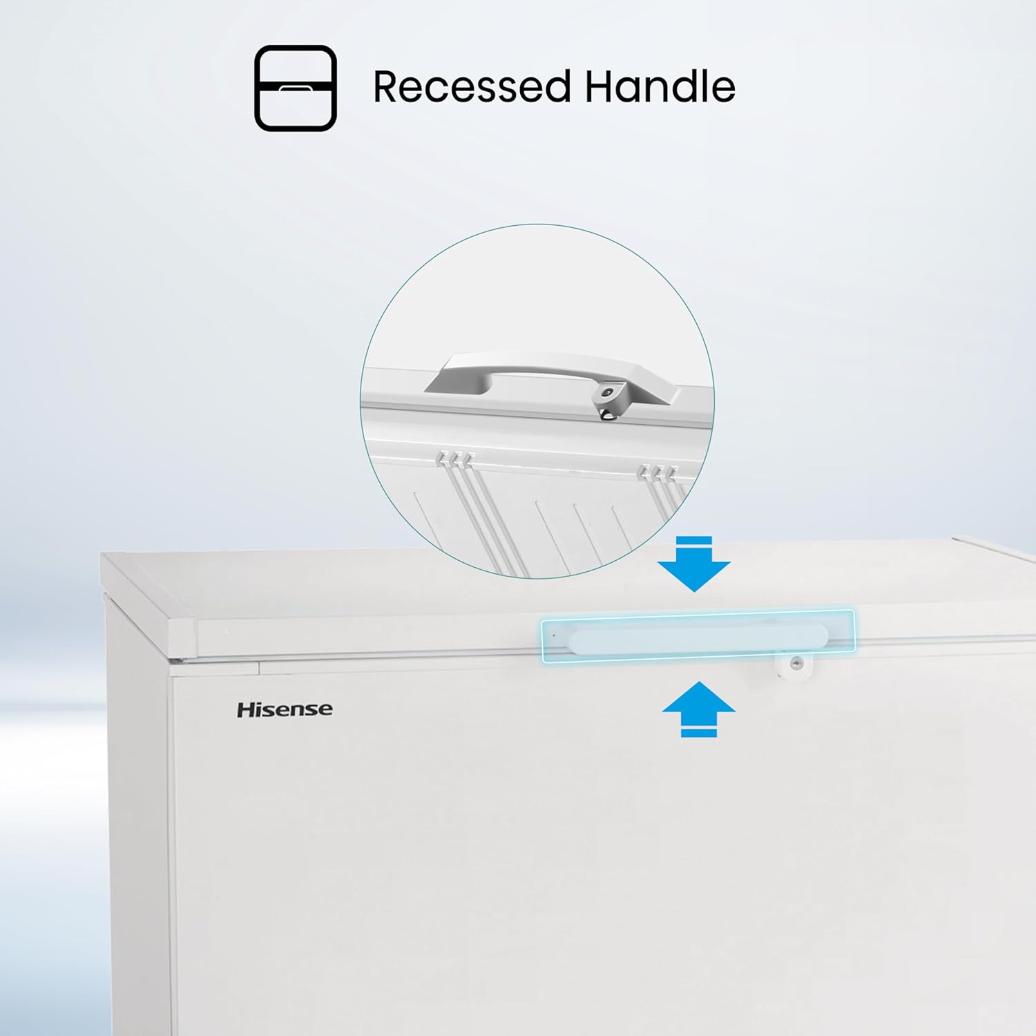 Hisense FC386D4AWLE 297Litres Freestanding Chest Freezer, 4 Star Freezer Rating, E Rated in White