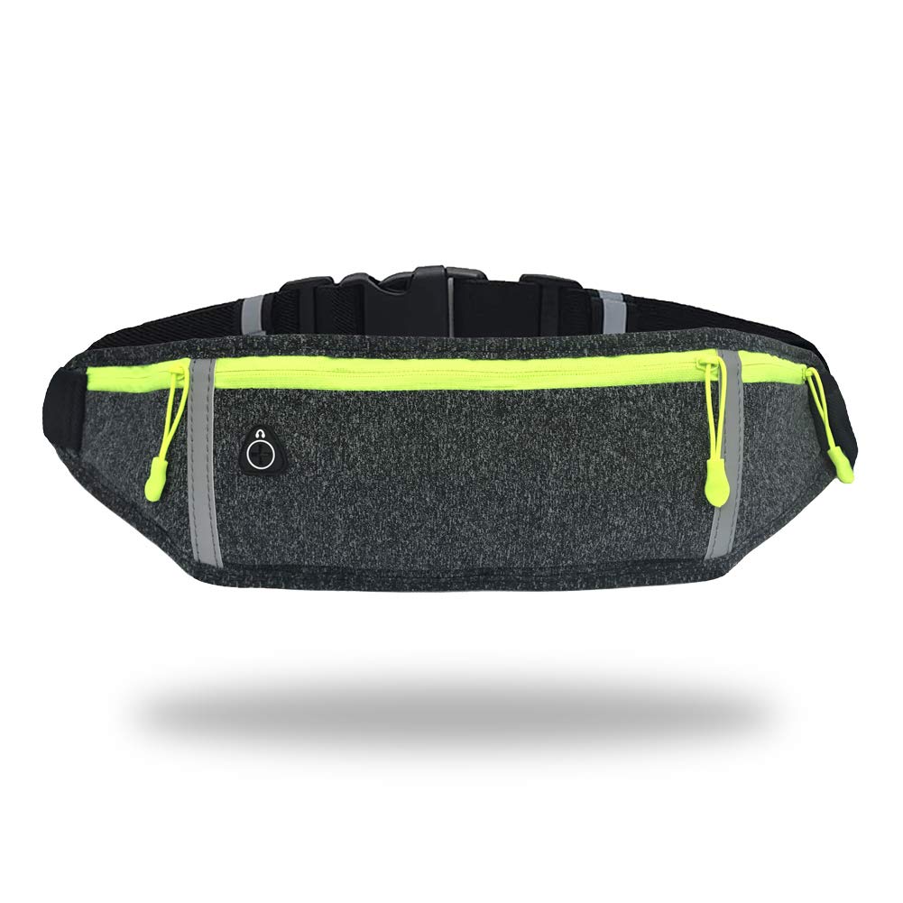 GORWRICH Running Belt with Waterproof Adjustable Elastic Strap, Sweatproof waistpacks with Large Capacity, Perfect for Running and Outdoor Activities