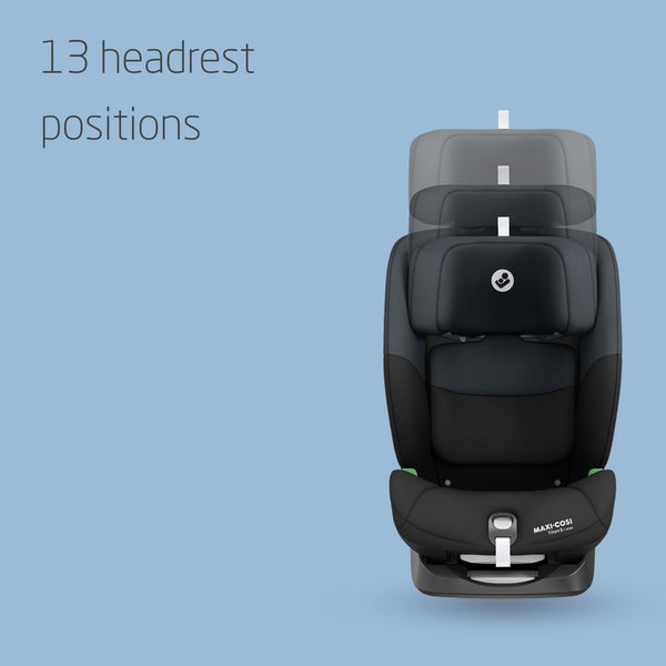 Maxi-Cosi Titan S Comfort i-Size, Breathable Comfort Fabrics, Child Car Seat, 15 months-12 years (76-150cm), ISOFIX Car Seat, 5 Recline & 13 Headrest Positions, G-CELL Protection, Authentic Black