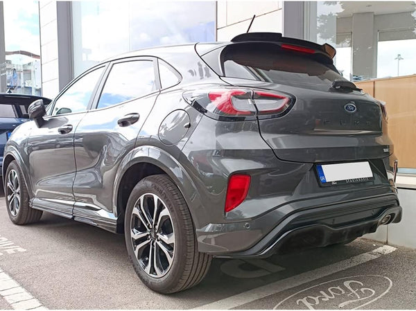 Motordrome Set side skirts compatible with Ford Puma ST-Line 2019- (ABS Glossy black)