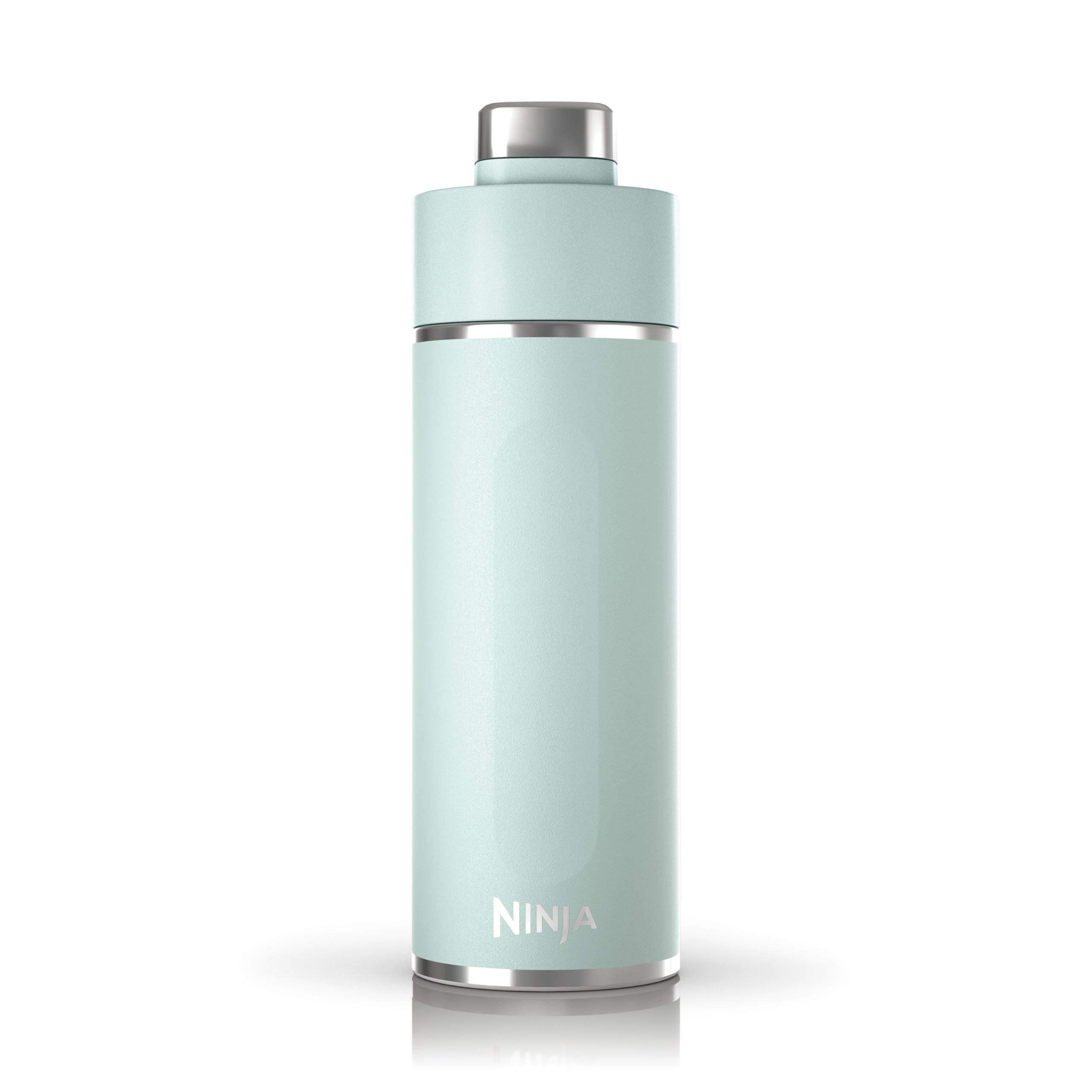 Ninja Thirsti Water Bottle and Flask 709 ML With Leak-Proof Lid, Designed For Carbonated, Hot & Cold Drinks, Ideal For Travel & Sports, Triple Insulated, Stainless Steel Bottle, Black, DW2401EUUKBK