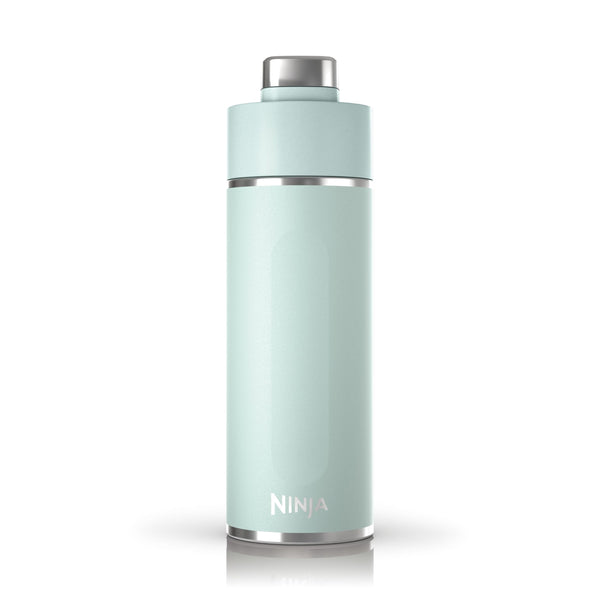 Ninja Thirsti Water Bottle and Flask 709 ML With Leak-Proof Lid, Designed For Carbonated, Hot & Cold Drinks, Ideal For Travel & Sports, Triple Insulated, Stainless Steel Bottle, Black, DW2401EUUKBK