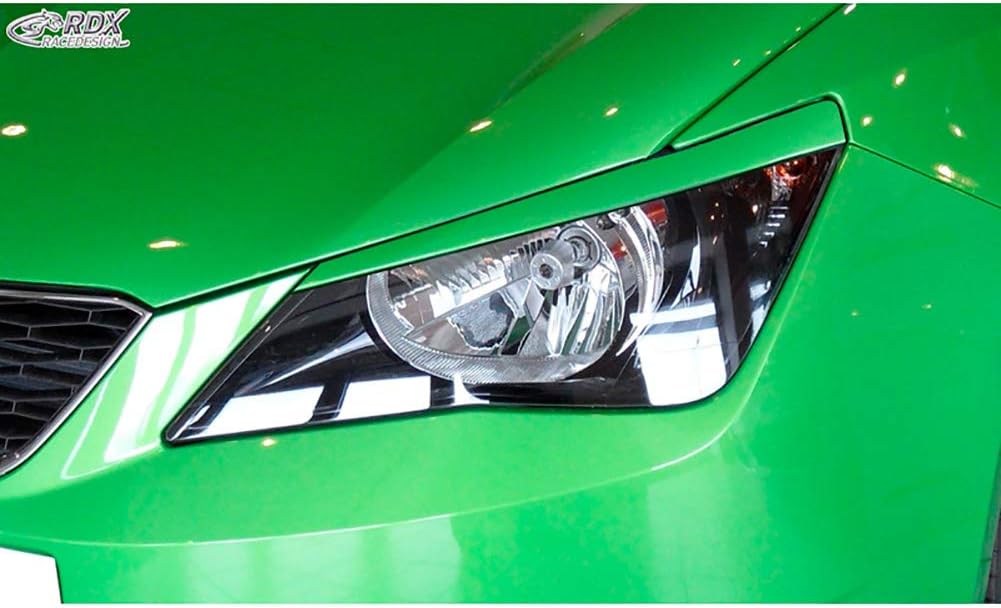 RDX Racedesign Head light spoilers compatible with Seat Ibiza 6J/6P 2008-2017 incl. ST & SC (ABS)