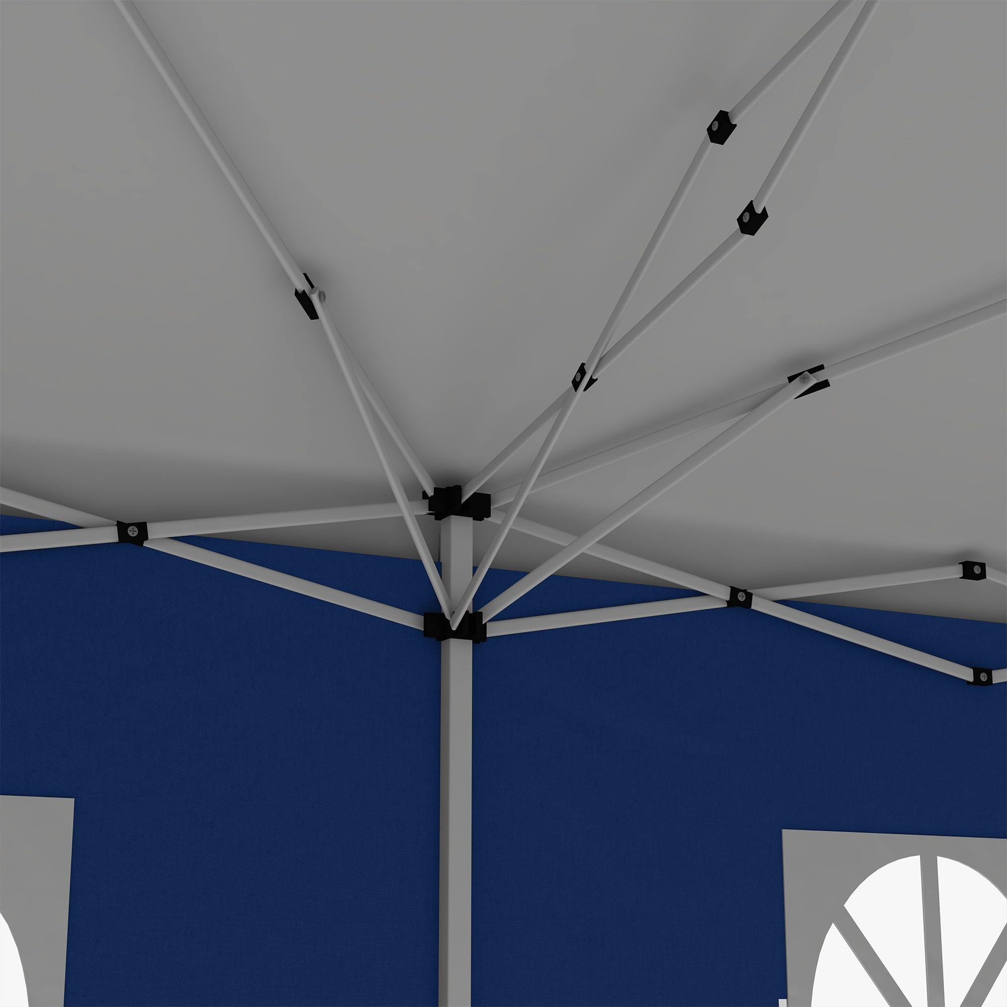 Outsunny 3 x 3(m) Pop Up Gazebo, Water and UV Resistant Party Tent Camping Canopy Marquee with Carry Bag, Blue