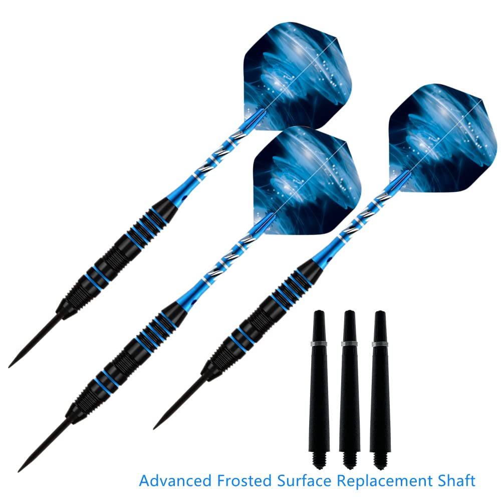 Steel Tip Darts Set,3 Pack Professional Dart with Aluminum Shafts and Darts Case