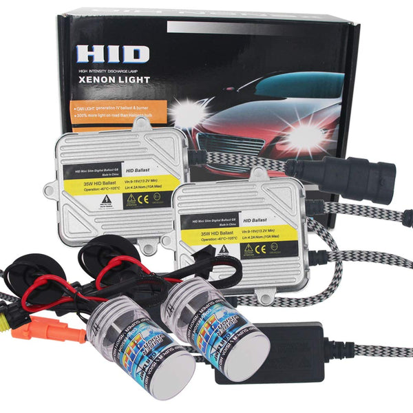 HSUN HID Conversion Kit,With Reliable Ballast Fit Car Factory Headlight,6000K Xenon White (H1)