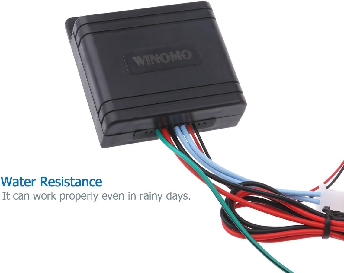 Winomo 12V Bicycle Alarm, Bike Alarm Anti Theft Motorbike Motor Anti Theft Mount System Car System Vibrationa Car