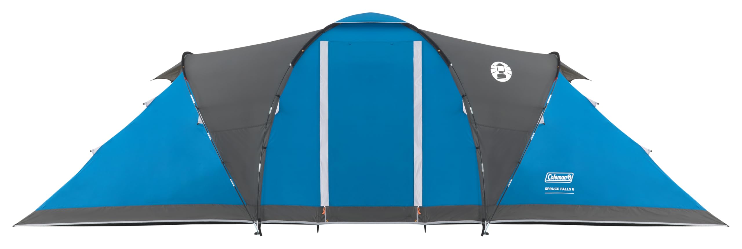 Coleman Spruce Falls 4 Tent | 4 Man Vis-a-Vis Family Tent with 2 opposite XXL size Bedrooms and Living area | 4 Person Camping Tent | 3000mm Waterproof | Sewn-in Groundsheet