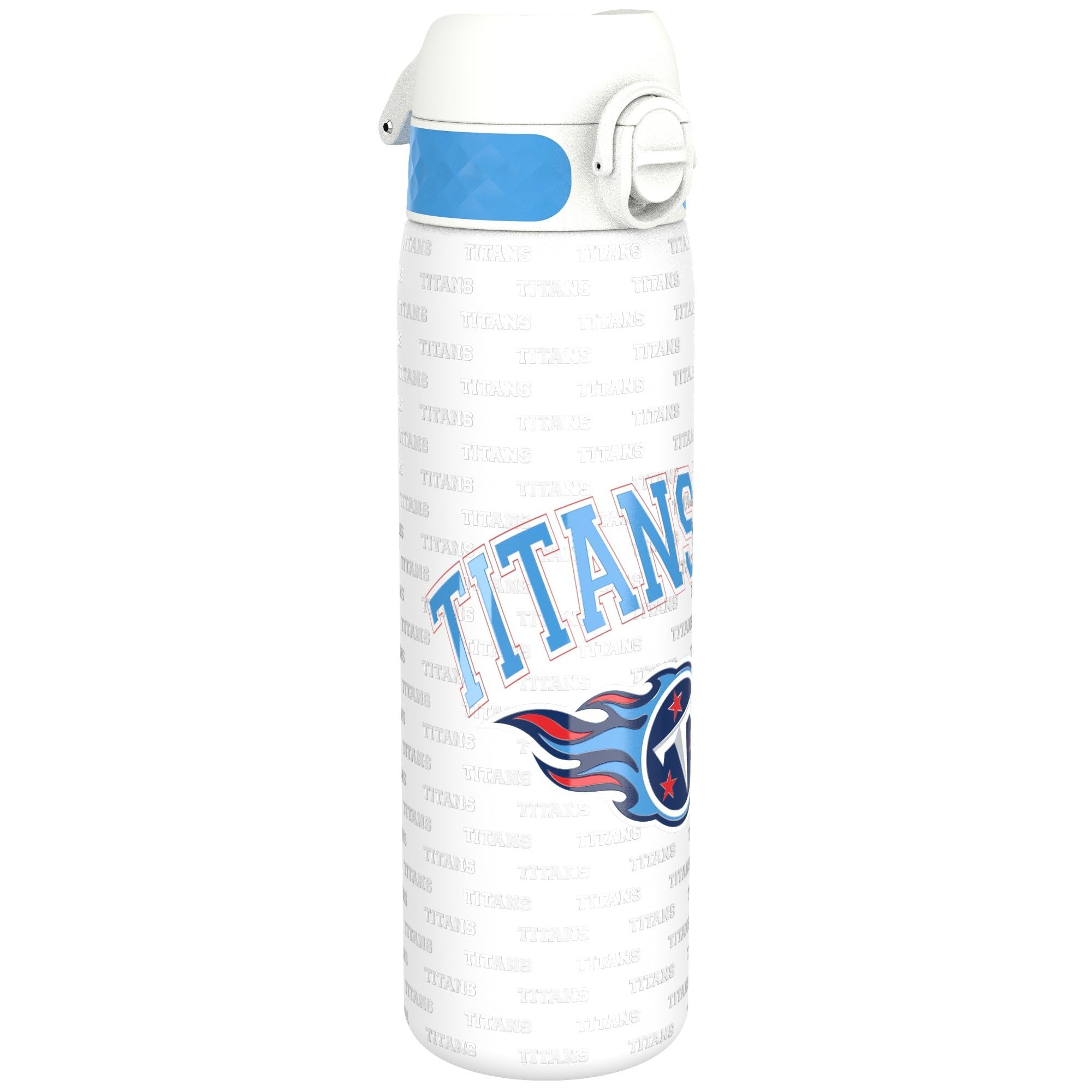 Ion8 NFL Jaguars Lightweight Steel Water Bottle, 600 ml/20 oz, Non-Insulated, Leak Proof, Easy to Open, Secure Lock, Dishwasher Safe, Flip Cover, Fits Cup Holders, Metal Water Bottle