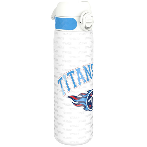 Ion8 NFL Jaguars Lightweight Steel Water Bottle, 600 ml/20 oz, Non-Insulated, Leak Proof, Easy to Open, Secure Lock, Dishwasher Safe, Flip Cover, Fits Cup Holders, Metal Water Bottle