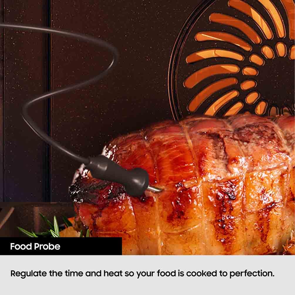 Samsung Series 4 Dual Cook Flex Smart Oven with Pyrolytic Cleaning, Colour: Stainless Steel, NV7B45305AS