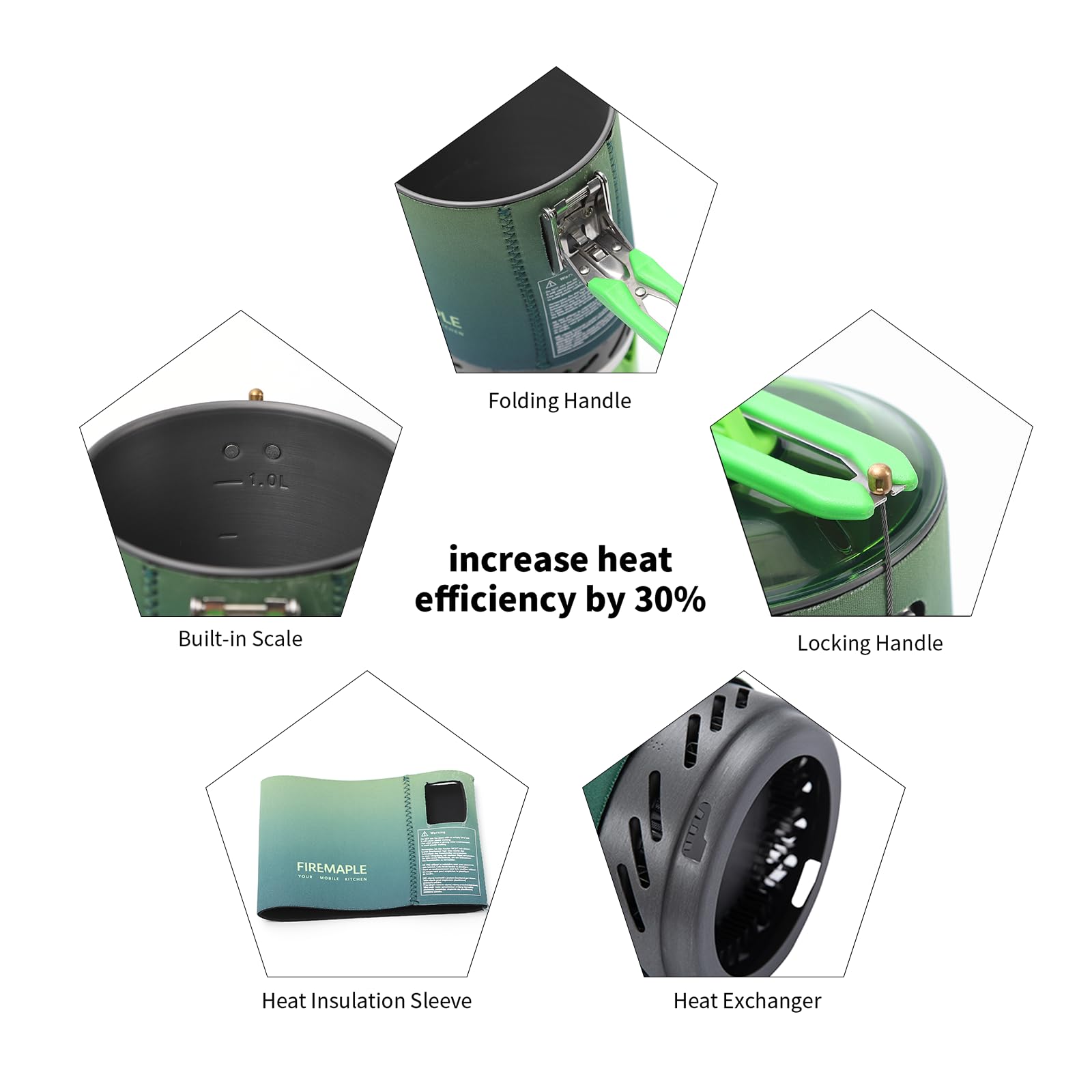 Fire-maple FMS-X2 Personal Cooking System Outdoor Hiking Camping Equipment Oven with Piezo Ignition POT Support & Stand for Outdoor Acitivities- Portable Propane Gas Stove Burner