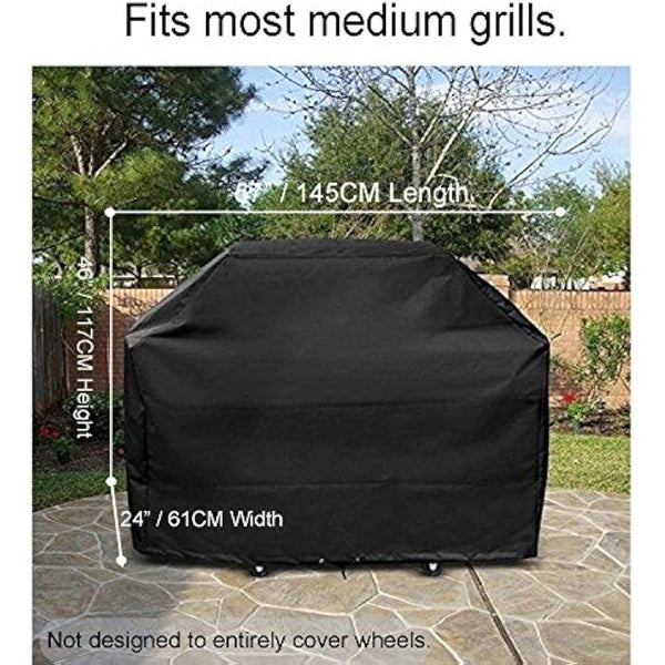 Barbecue Cover - Heavy Duty Waterproof Gas BBQ Grill Cover - 210D Oxford Fabric, Indoor Outdoor Rain Dust Protection with Storage Bag