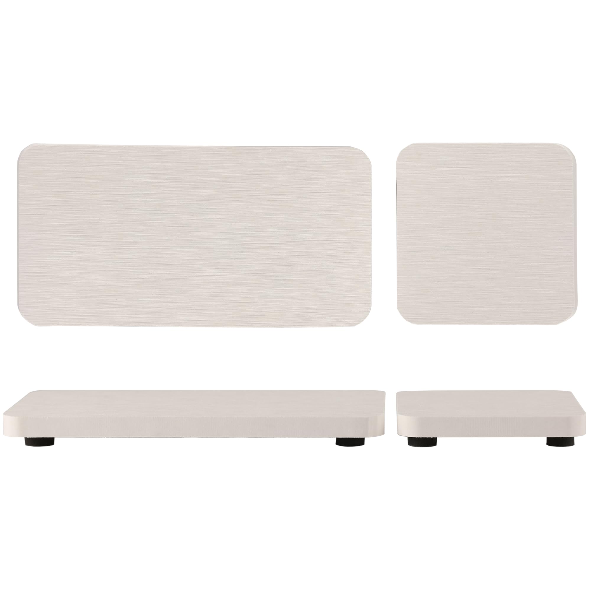 NiuYichee Set of 4 Water Absorbent Diatomite Coasters, Diatomaceous Earth Kitchen Soap Dish, Bathroom Trays, Water Absorbing Stone Used for Hand Soaps