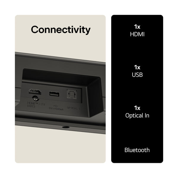 LG USC9S Bluetooth Soundbar for TV with Dolby Atmos & Wireless Subwoofer 3.1 channel