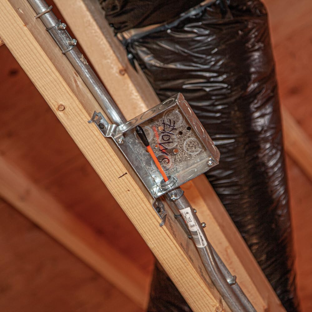 KLEIN TOOLS 56382 Fish Tape, Multi-Groove Fiberglass Wire Puller with Nylon Tip, Optimized Housing and Handle,Orange/Black, 15 m