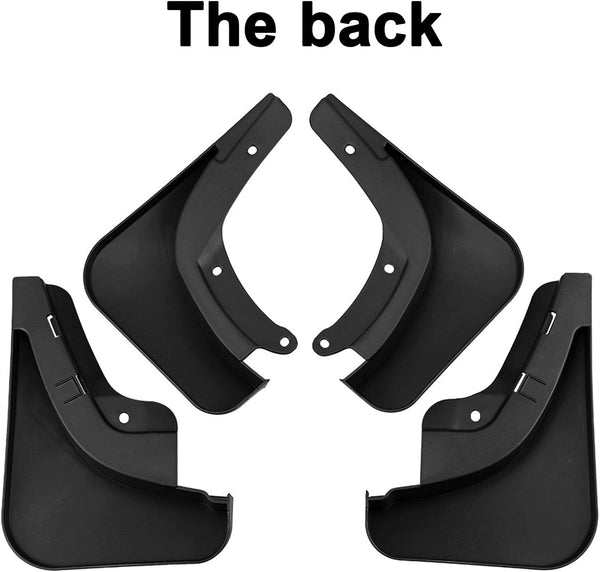 ERMWALR for Tesla Model 3 2024 Mud Flaps - Set of 4 No Drilling Required Car Fenders Flexible PP Mud Flap Splash Guard (Mdl 3 24)