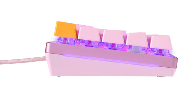 Glorious Gaming GMMK 2 Full Size (96%) - Mechanical Gaming Keyboard, Aluminium Frame, Customisable, Doubleshot Caps, Fox Switches, Per Key RGB, Full NKRO, English UK QWERTY Layout - Pink