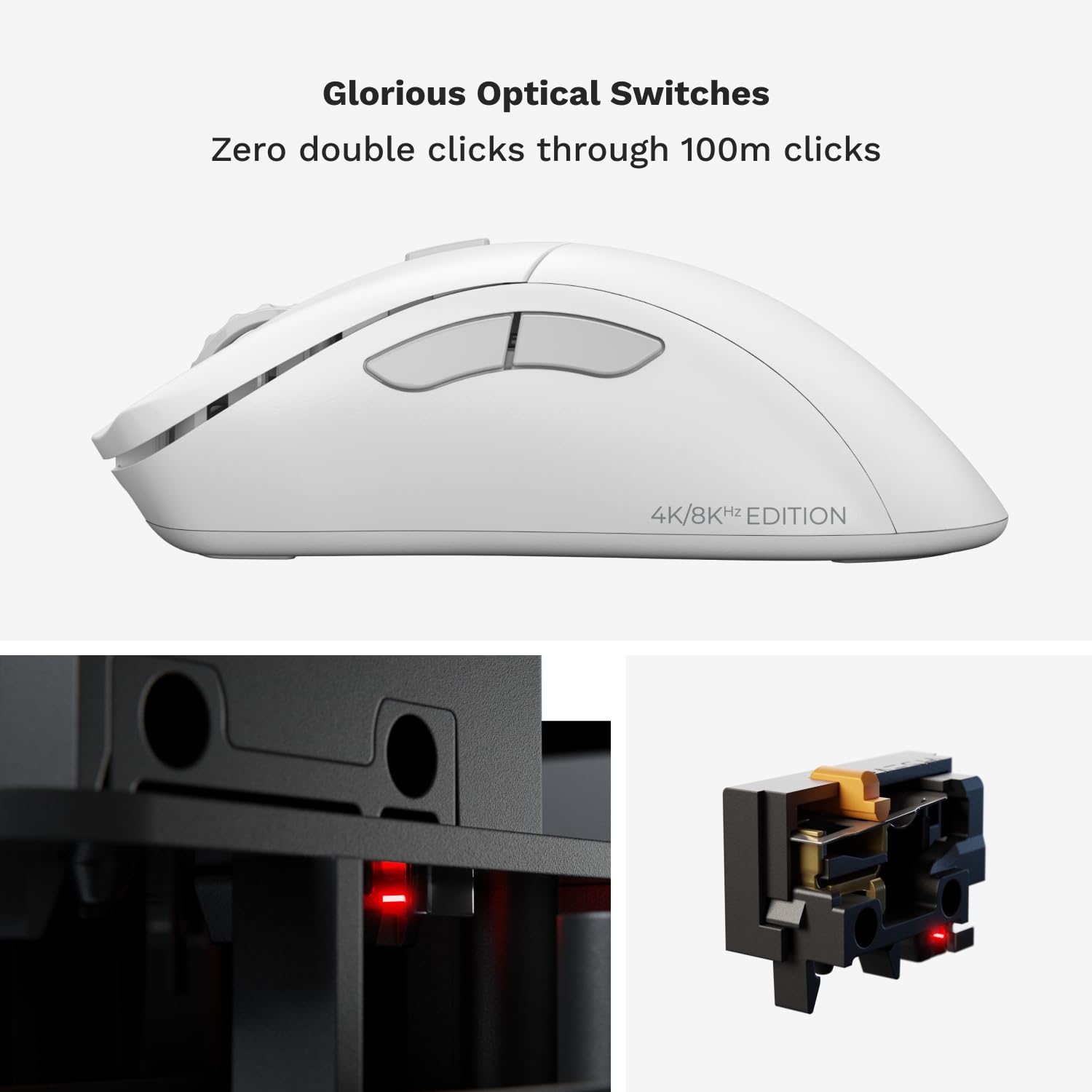 Glorious Gaming Model D Wired Gaming Mouse - 68g Superlight Honeycomb Design, RGB, Ergonomic, Pixart 3360 Sensor, Omron Switches, PTFE Feet, 6 Buttons - Glossy Black