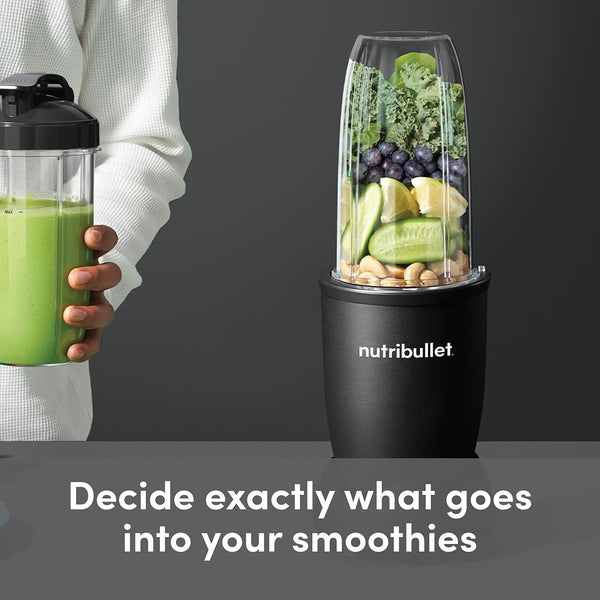 nutribullet Mega Pack with nutribullet 900W Blender & 9 Accessories - Extra Powerful & Easy To Clean - Blend & Crush Ice, Nuts & Frozen Fruits - Smoothie Maker - Black