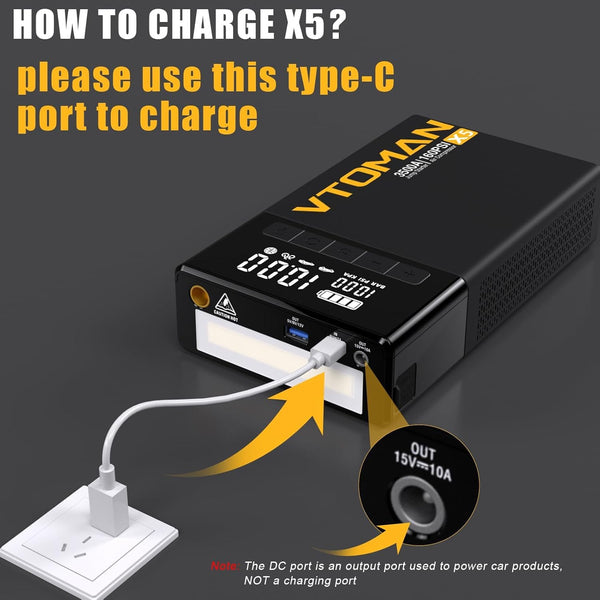 VTOMAN X1 Jump Starter Power pack with Air Compressor 2500A, Portable Car Battery Booster Jump Starter (Up to 8.5L Gas/6.0L Diesel Engines) Jump Pack with 150PSI Digital Tire Inflator