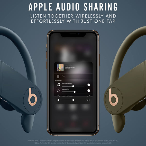 Beats Powerbeats Pro Wireless Earphones - Apple H1 Headphone Chip, Class 1 Bluetooth, 9 Hours Of Listening Time, Sweat Resistant Earbuds, Built-in Microphone - Black