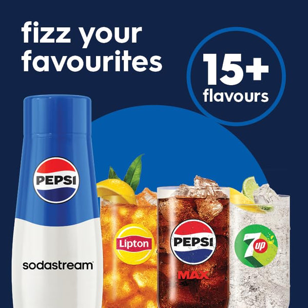 SodaStream - Terra Sparkling Water Maker, Quick Connect CO2 System, Includes 60L Gas Cylinder, BPA-Free 1L Bottle, Eco-Friendly & Reduces Plastic Waste, Black