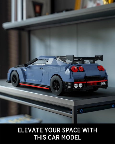 Nifeliz GTRS-35 Sports Car Building Set, 1:14 Scale Collectible Car Model Kit for Display, Gift for Adult Car Enthusiasts (NF10285)