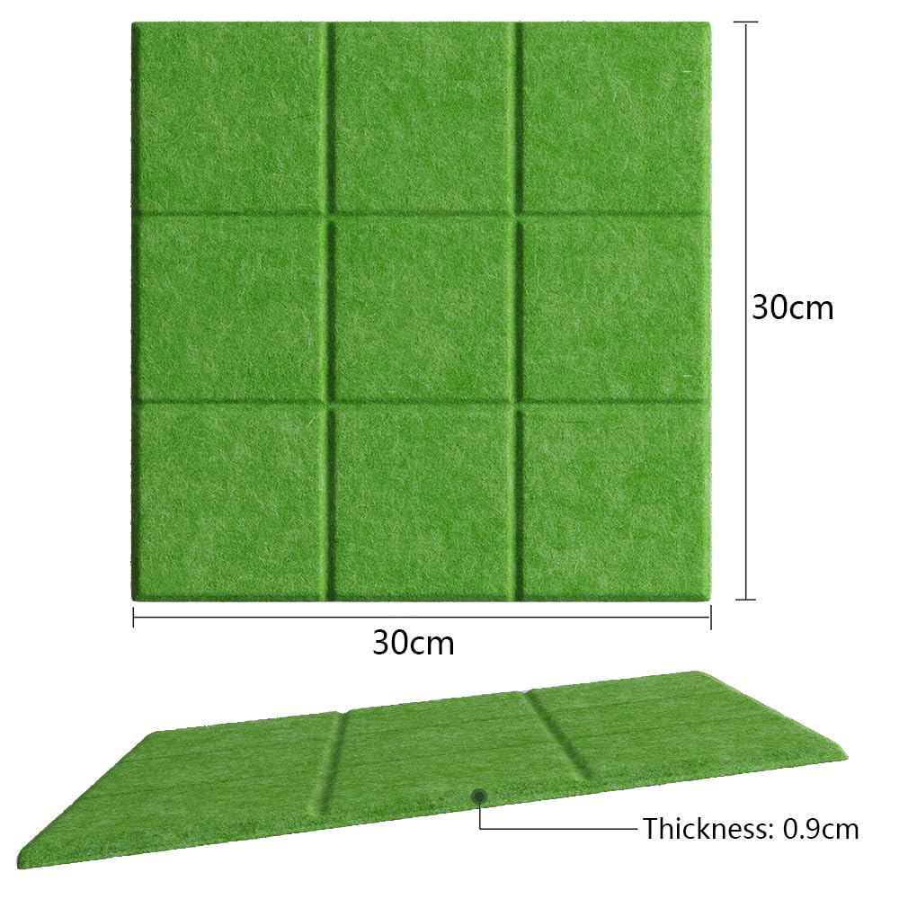 Uoisaiko Large 30x30cm Felt Board Tiles with 30 Pins, Pack of 6 Bulletin Board Notice Boards for Home Office Kitchen, Self Adhesive Pin Board Wall Tiles for Photos Memos