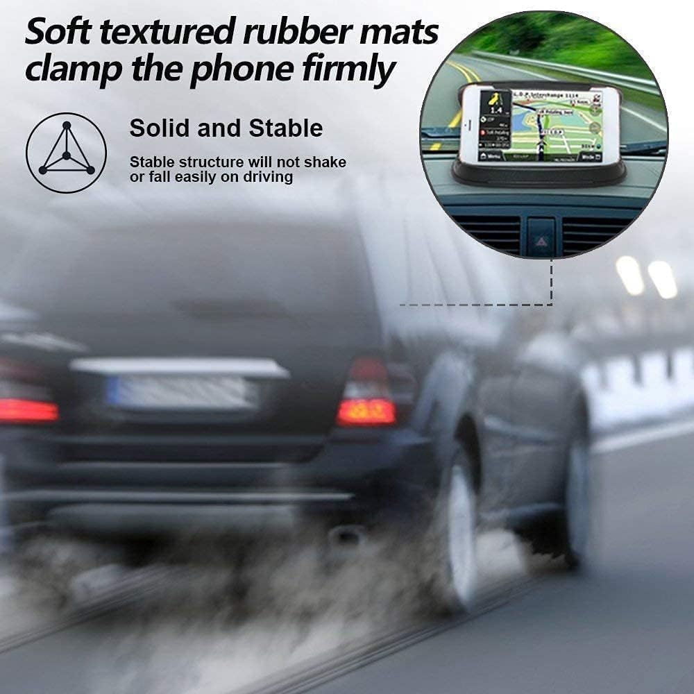 Mancro Car Phone Holder Cradles, Universal Mobile Phone Car Mount Dashboard Holder Fit for 3 to 6.8 inch Devices Compatible for iPhone, Samsung S22, S21, Huawei, GPS Devices