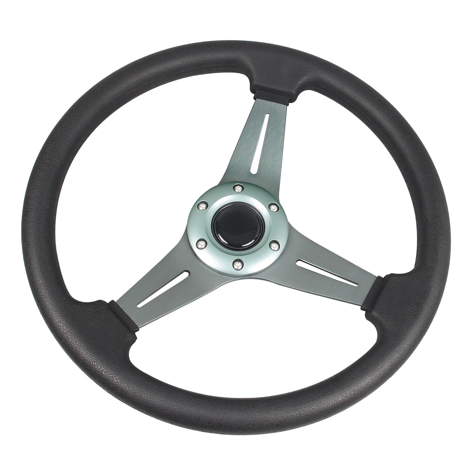 YEHICY Auto Racing Flat Steering Wheel with Purple Spokes 350mm 13.8”6 Bolts Grip Vinyl Leather Universal Simulation Game Steering Wheel For Logitech G29 G920 G923