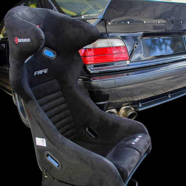 Pair of Barbarian Fixed Bucket FAFE Racing Seats Black, Track, Race, Drift