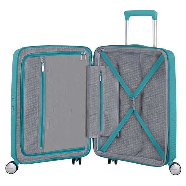 AMERICAN TOURISTER Soundbox - Spinner 67/24 Expandable Hand Luggage, 67 cm, 71.5 liters, Blue (Midnight Navy)