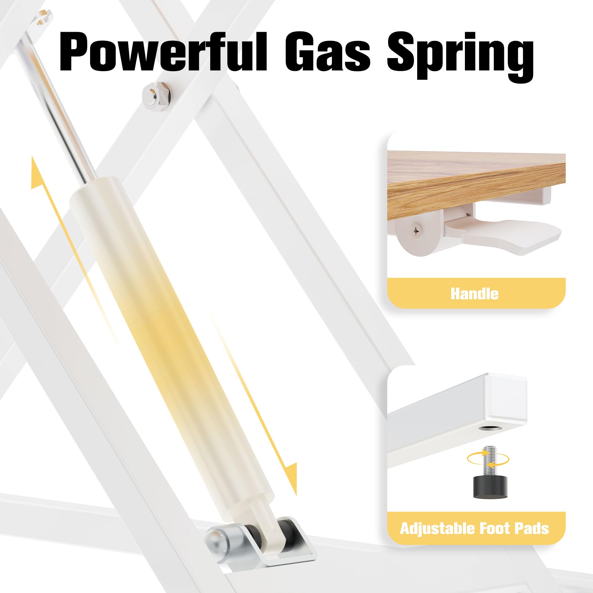 ERGOMAKER Standing Desk Converter, 36"/91cm Wide Height Adjustable Quick Sit to Stand Up Desk Riser for Dual Monitor