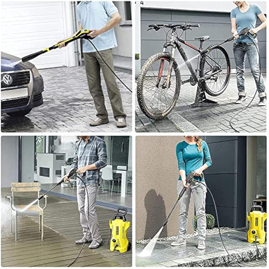 20m Pressure Washer Replacement Hose for Karcher K Series Pressure Washer K2 K3 K4 K5 K6 K7 Click Plug Quick Connector (20)