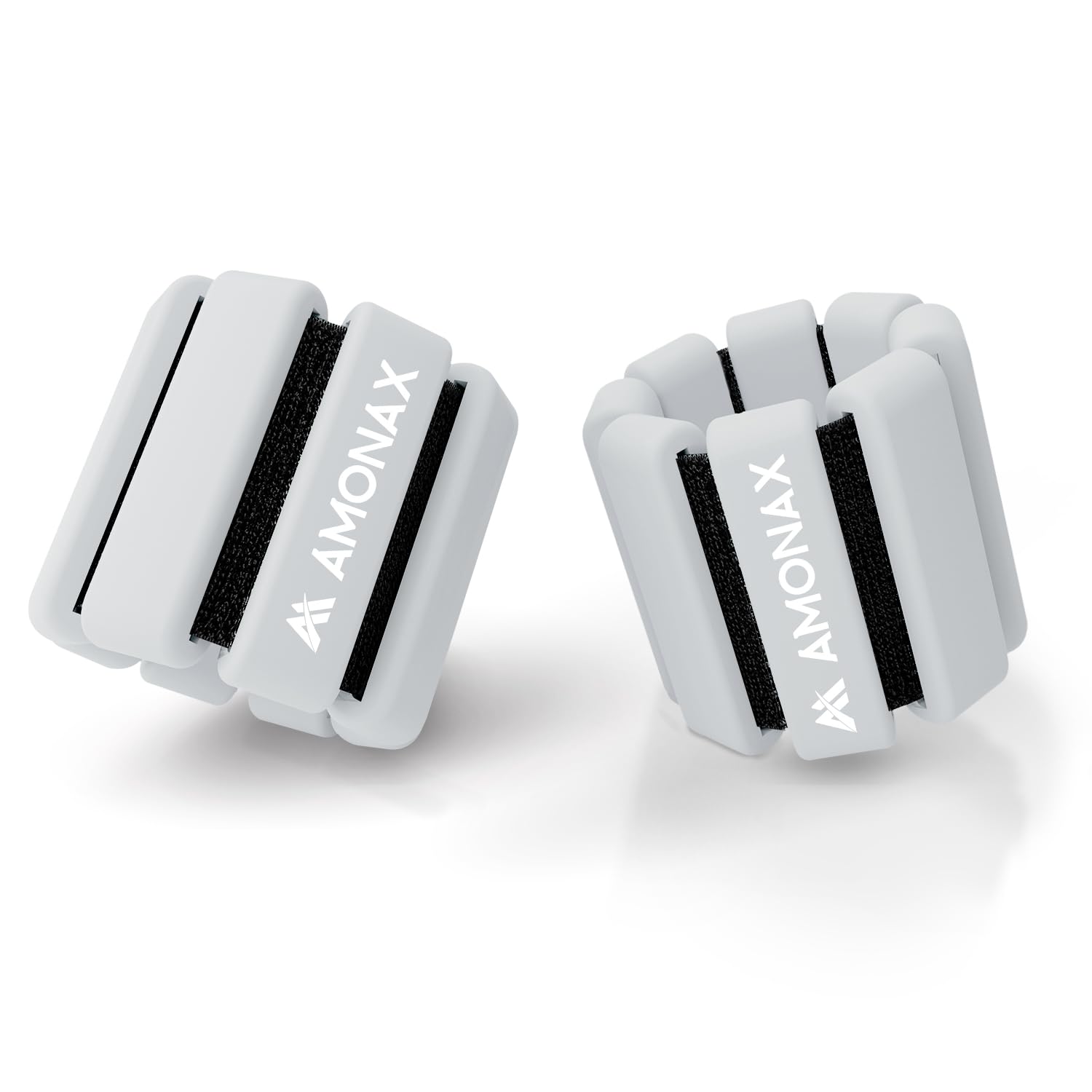 Amonax Adjustable Ankle and Wrist Weights Set, Fitness Leg Weights for Women Men, 2lb Pair for Strength Training, Pilates Weights Running Swimming